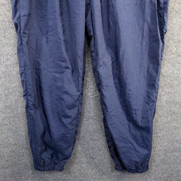 Reebok Men's Windbreaker Jogger Track Pants Blue Large Drawstring Waist Vintage - Picture 5 of 12